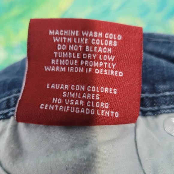 Vigold Distressed Low Rise Bootcut Jeans Size 9 Tall Juniors - Picture 11 of 11